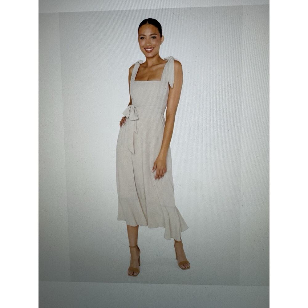Samantha Ruffle Wrap Dress - Show Me The Ring Luxe Satin Dress Small MUMU dress